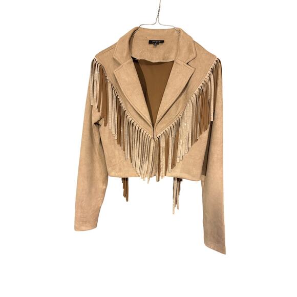Julia by love J Jackets & Blazers - Women’s faux fringe jacket size large